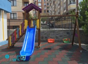 Детская деревянная игровая площадка/комплекс в Казахстане