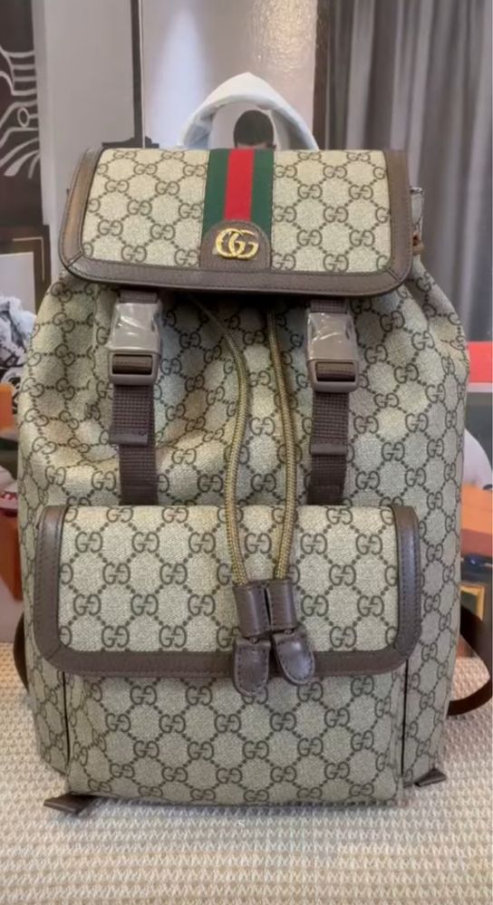 Раница естествена кожа Gucci