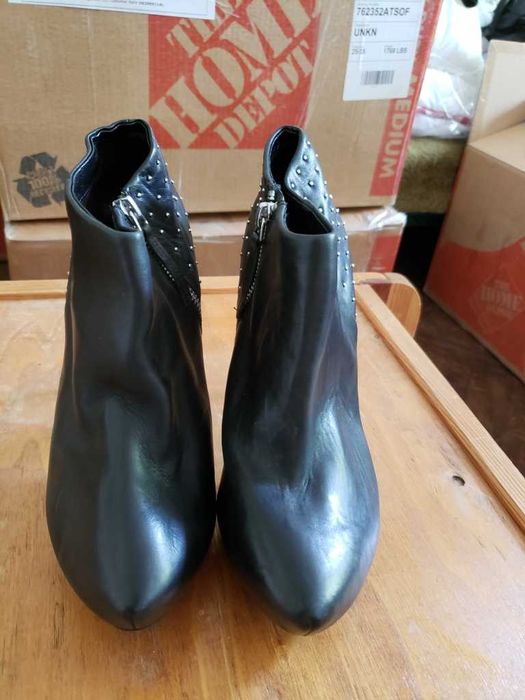 Mango обувки / боти естествена кожа, Нови