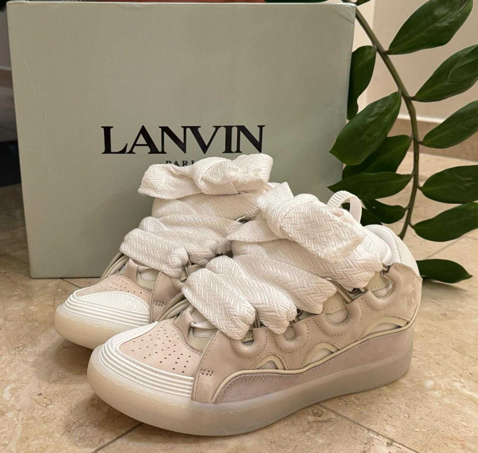 Lanvin curb Gray White marimi 36-45 in stoc acum