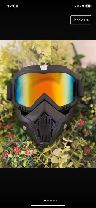 Ochelari de ski / snowboard cu mască detașabilă – model tactic