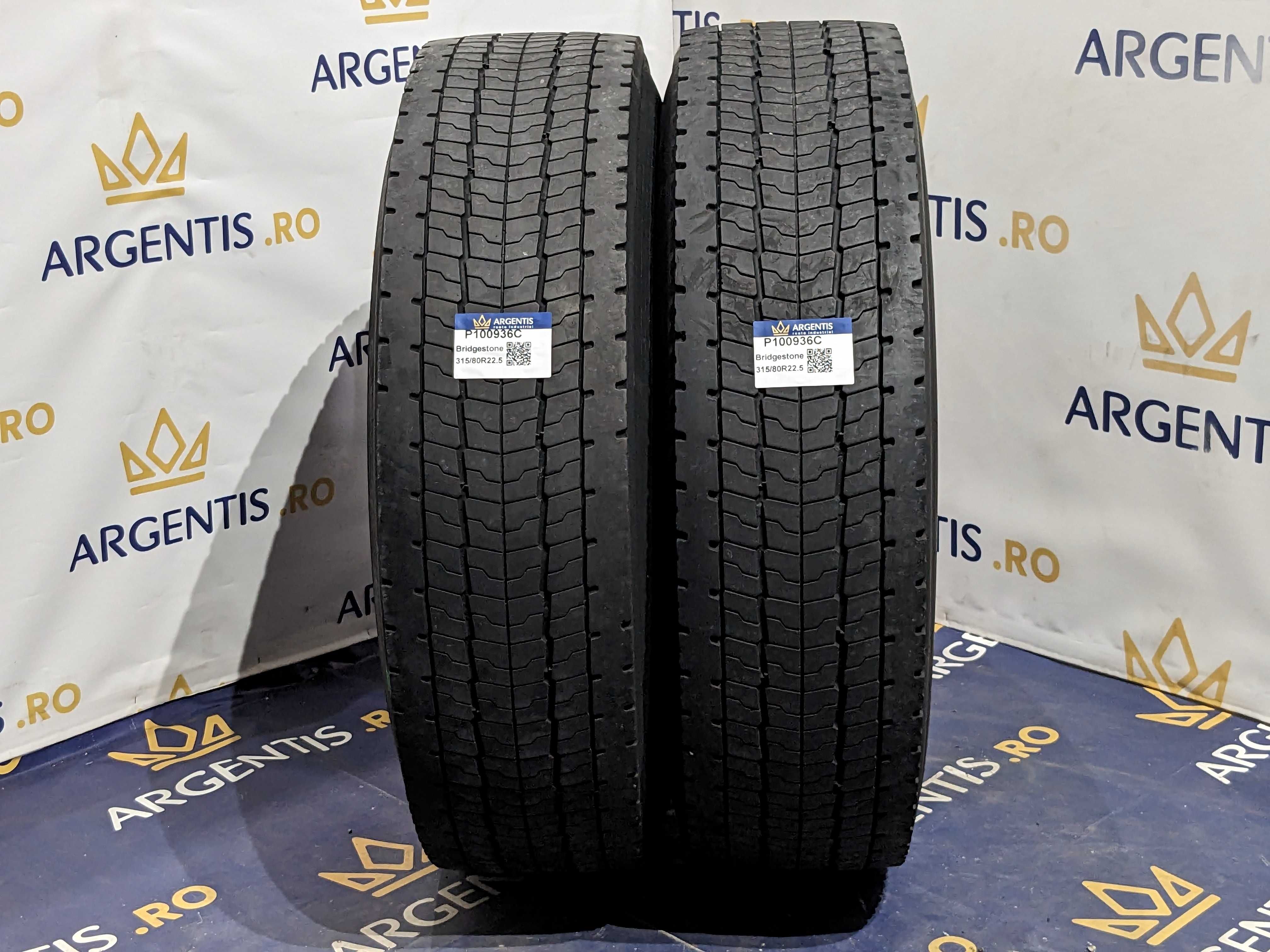 Pereche 2 anvelope 315/80R22.5 Bridgestone (cod P100936C)