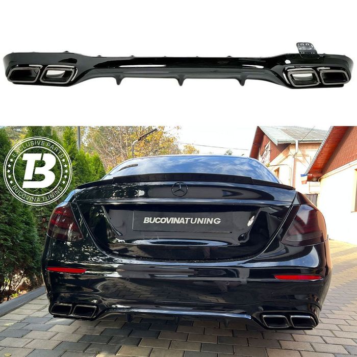 Difuzor Bara Spate cu Ornamente compatibil cu Mercedes E Class W213 E63 Design