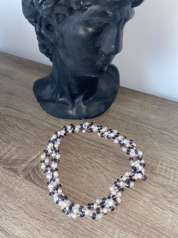 Colier dublu din perle naturale