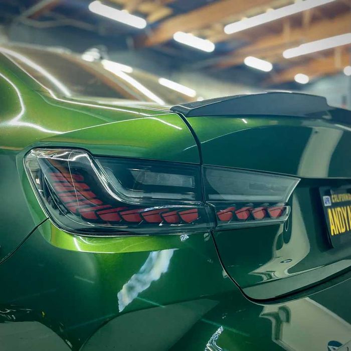 Set Stopuri LED BMW Seria 3 G20 2018+, Model GTS OLED, Fumuriu Smoked