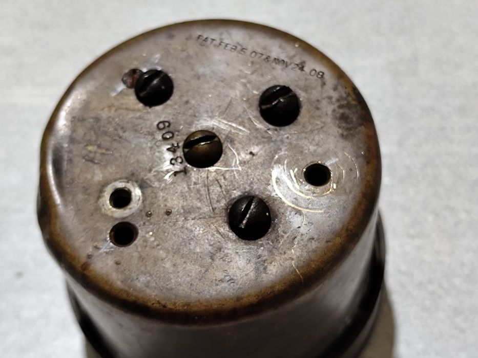 Антикварен  Месингов Автомобилен Часовник за Табло.