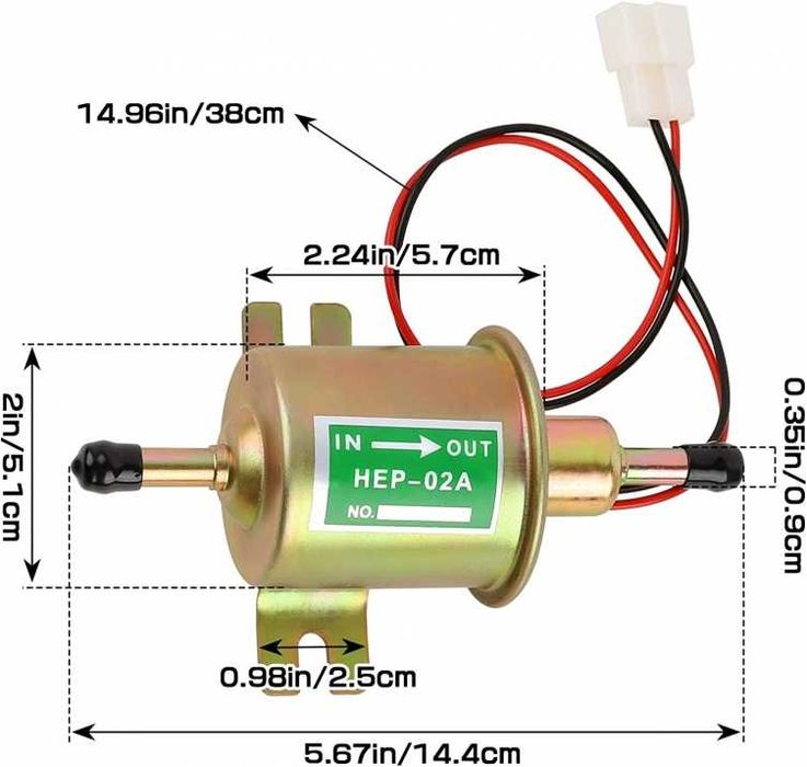 12V Горивна помпа с ниско налягане Помпа за карбуратор ниско налягане