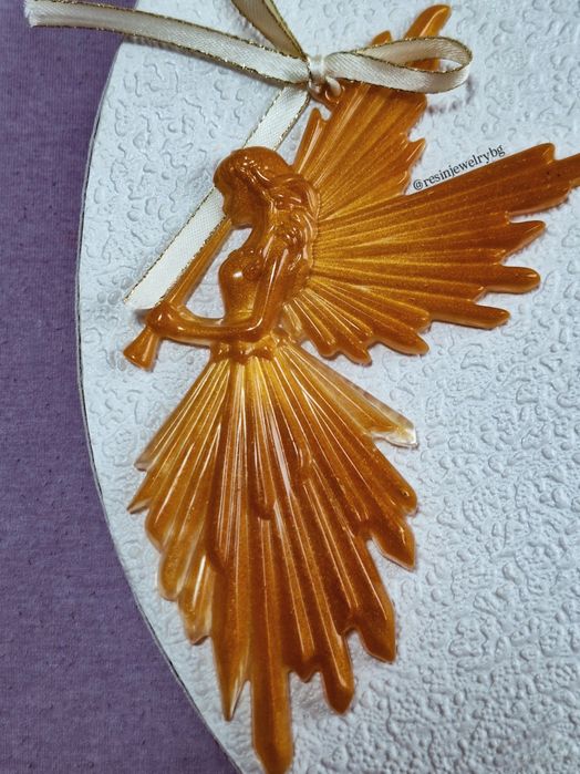 Коледни феи/играчки за елха от епоксидна смола-ръчна изработка