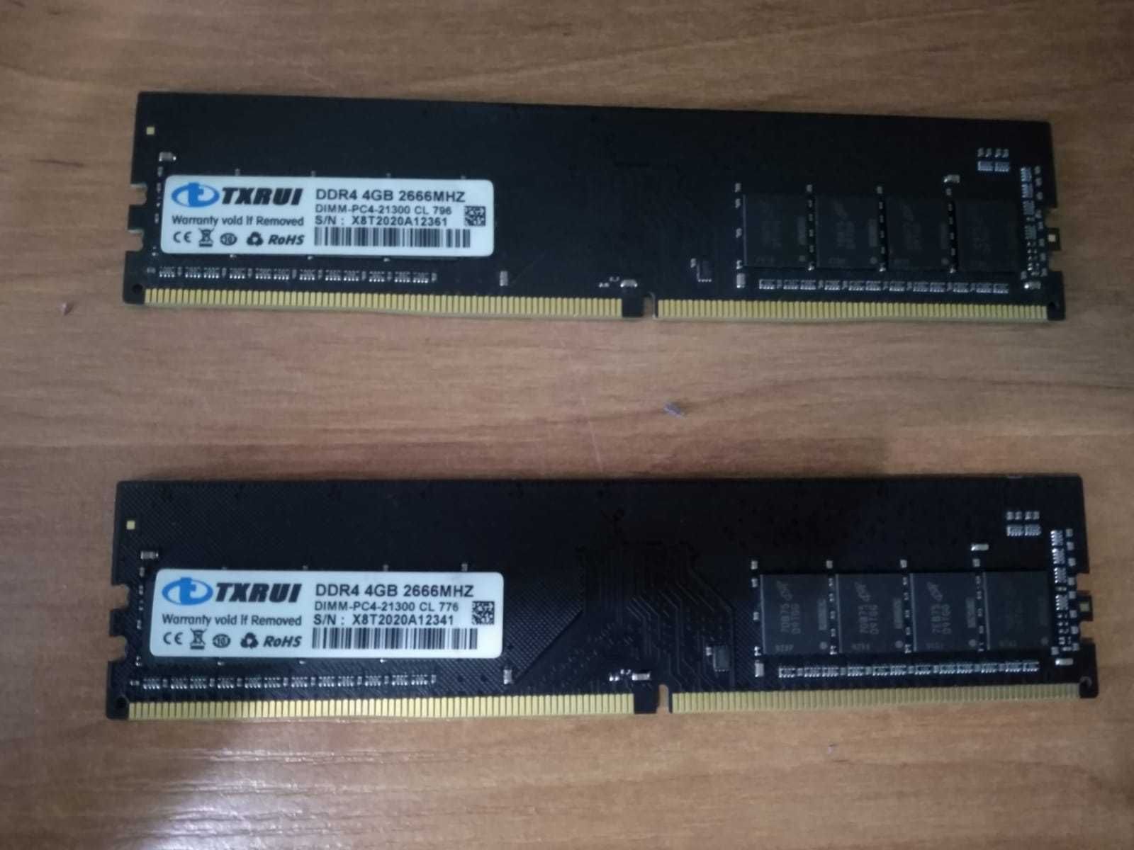 Продам Оперативную память TXRUI DDR4 4GB 2666MHZ в хорошем состоянии