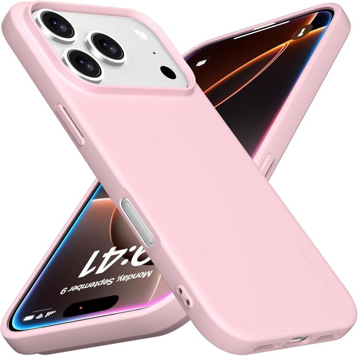 Матов силиконов кейс за apple iphone 17 pro max - розов