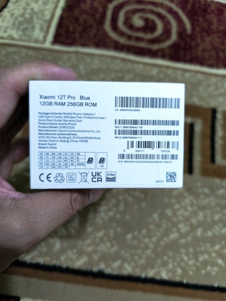 Продаю телефон свой Xiaomi 12 TPro 12/256