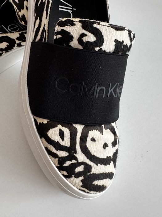 Pantofi Calvin Klein tip slip on marime 38 piele ponei