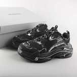 Balenciaga Triple S CLEAR SOLE Black/White