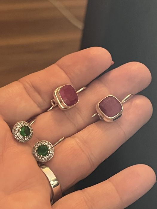 Cercei de argint cu pietre naturale