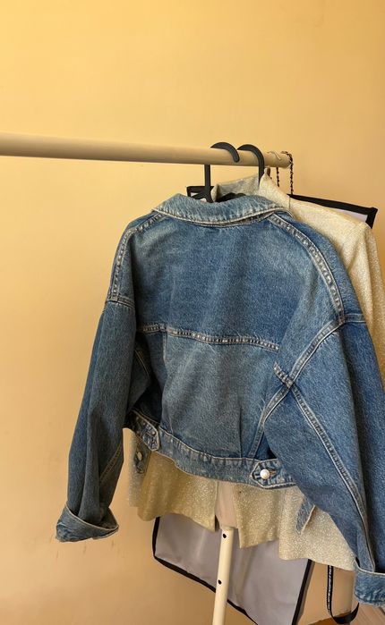 Дънково яке на Zara в размер XS