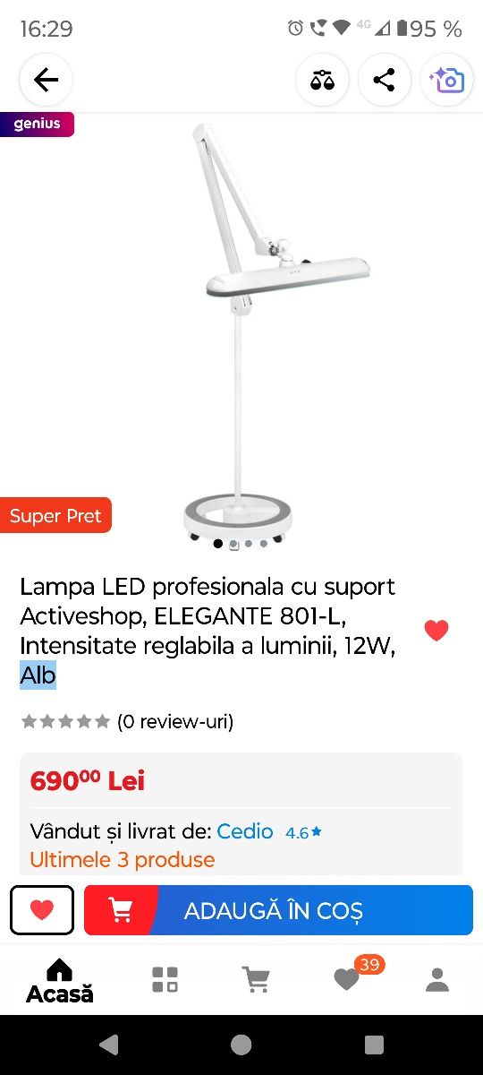 Lampă Elegante pt cosmetică, etc !
