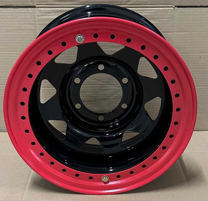 Jante din tabla off-road cu BEADLOCK 15x8J 6x139.7 ET-35 CB 110 Nissan