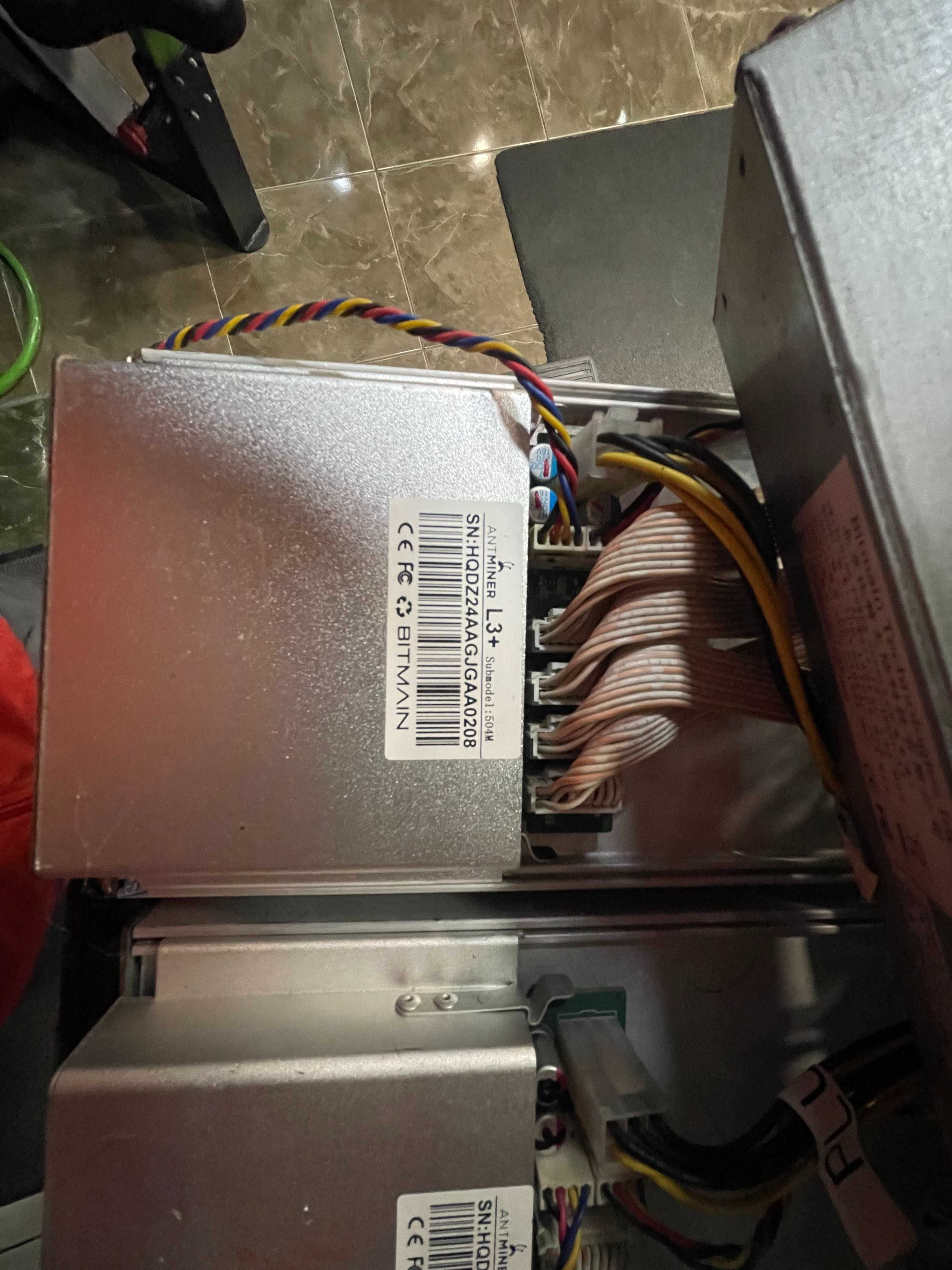 Bitmain Antminer L3+ (504Mh) cu sursa BITMAIN LTC+DOGE Coin