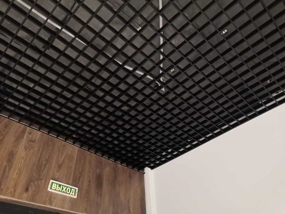 Потолок Грильято Черный 30 кв.м.