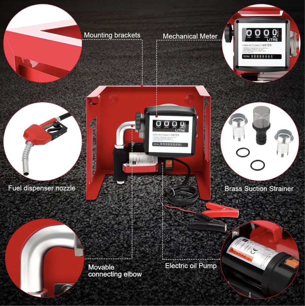 Трансферна Помпа за Гориво + Пистолет + Цифров брояч