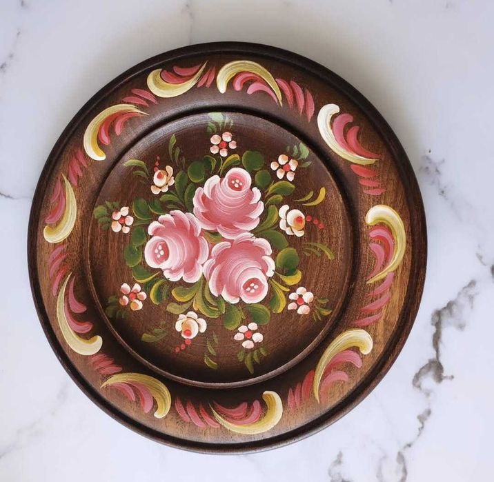 Винтидж дървени чинии