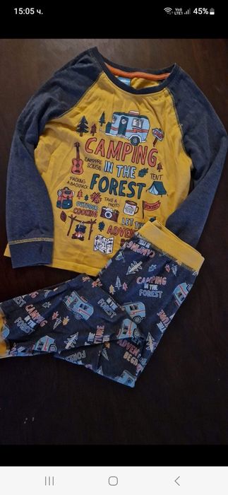 7-8г 128см нов анорак суитчър с качулка памук