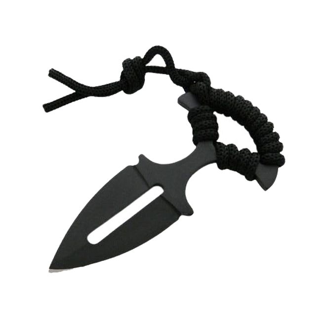 Cutit tactic IdeallStore®, Spear Comando, 13 cm, negru, teaca inclusa