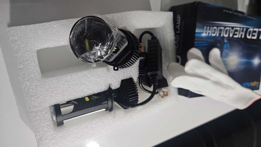 Лед крушки H4 от новото поколение с вградена лупа.