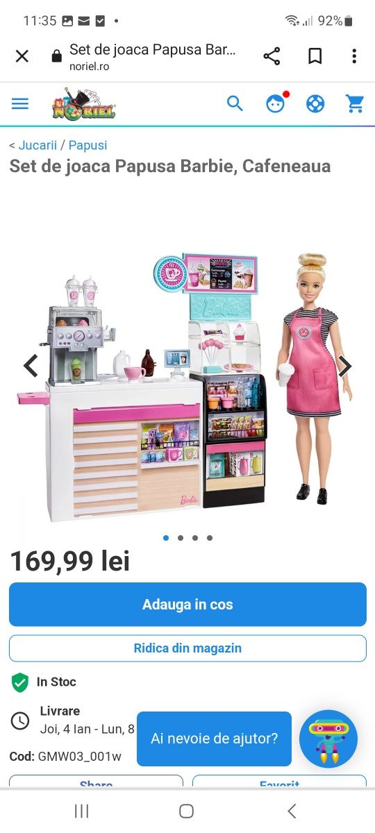 Set Cafenea Barbie