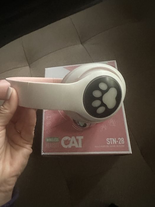 Детски слушалки с котешки уши