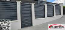 Poarta si gard tip jaluzea 0.60 mm – 30 ani garantie , și în rate fixe