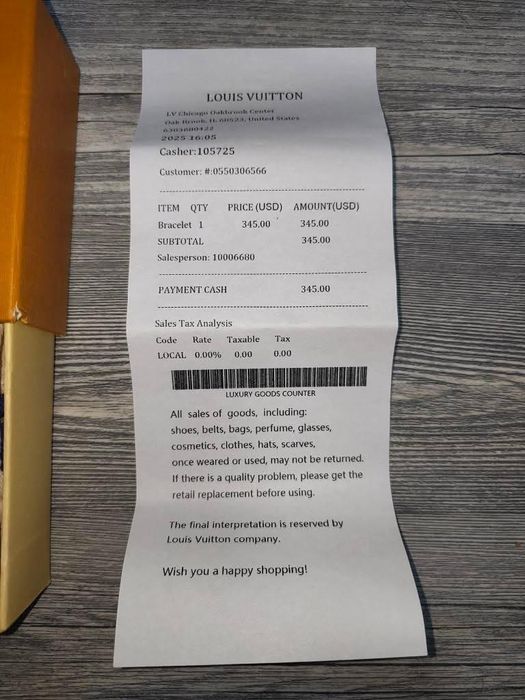 Louis Vuitton Slim Гривна