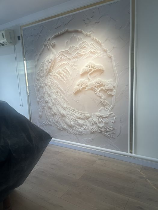 Обои покраска молдинги левкас