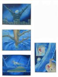 Set Tablouri Surparealiste/ Picturi in ulei/Decoratiuni opere de arta