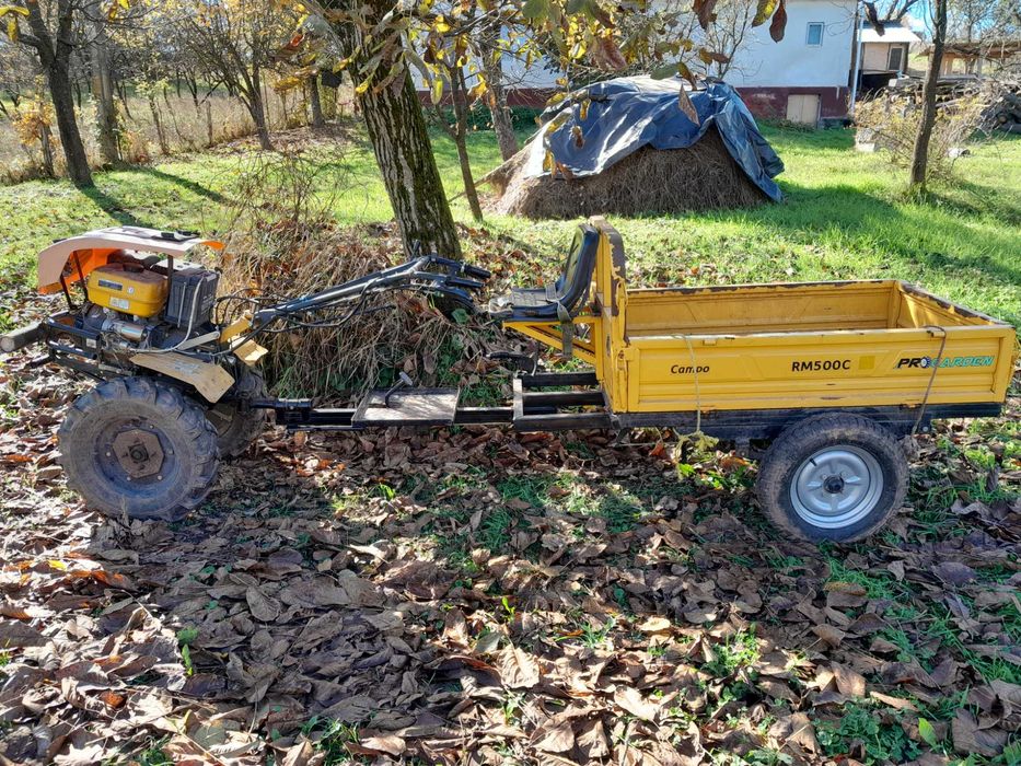 Motocultor progarden campo model 1854, plus remorca 500 kg progarden.