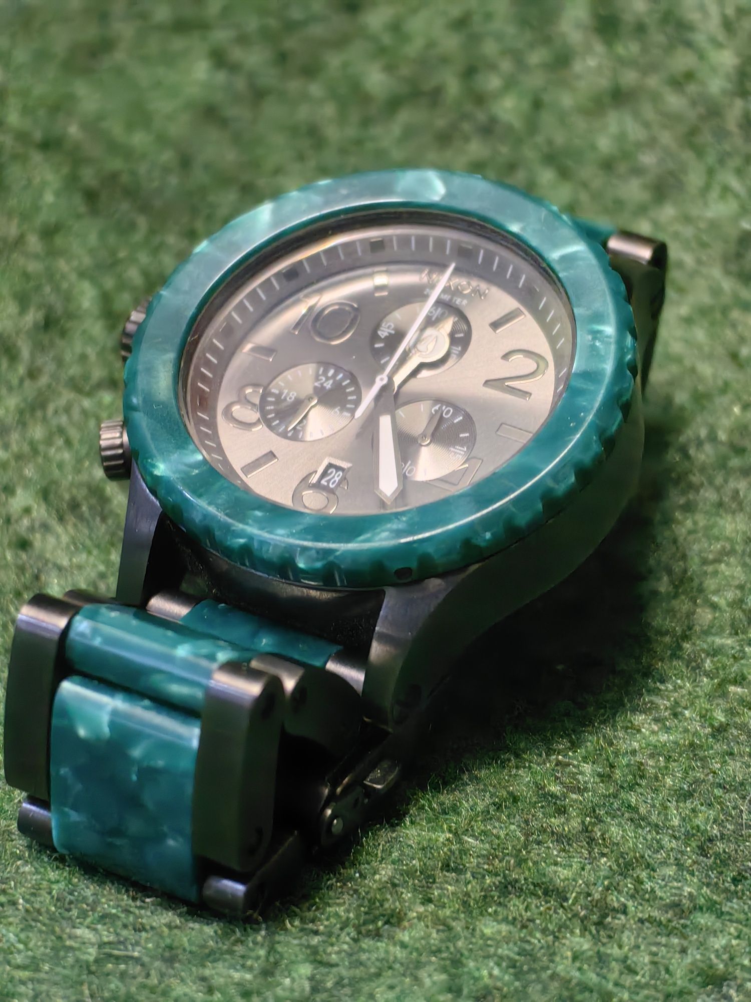 Оригинален часовник Nixon 42-20 chrono тюркоаз