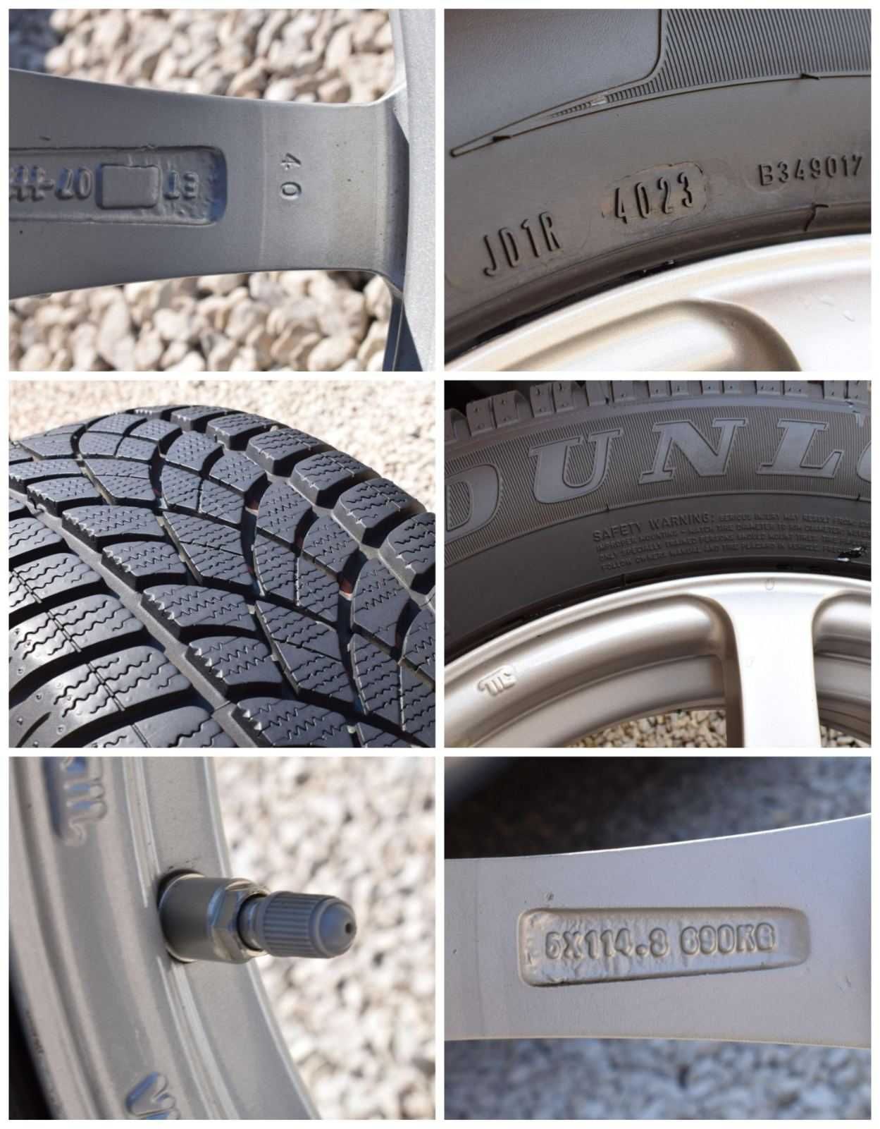 Алуминиеви джанти с зимни гуми за Hyundai /Мазда/Kia/ 5х114.3-17