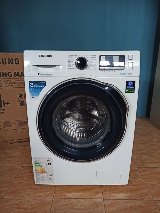 Стиралная Samsung EcoBubble™ Стиралка Стирка+Сушка автомат Стиралный