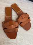 Чехли Zara кафяви