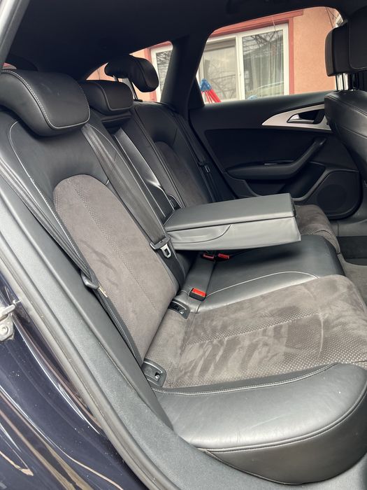 Interior Audi A6 C7 S line piele si Alcantara