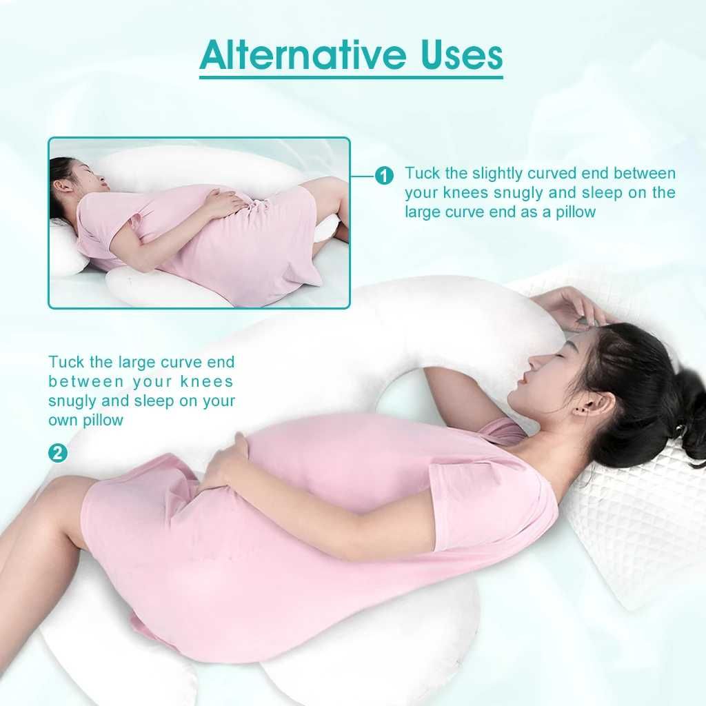 Възглавница за бременни и деца, сваляща се калъфка