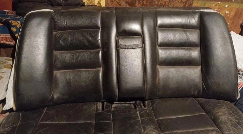 Задний кожаный диван мерседес 190