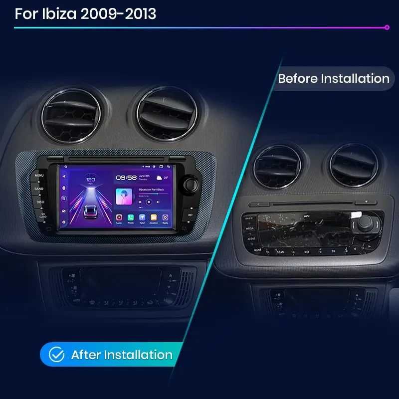 Navigatie Android Dedicata Seat Ibiza 6J, 7Inch, 2GB RAM, Carplay