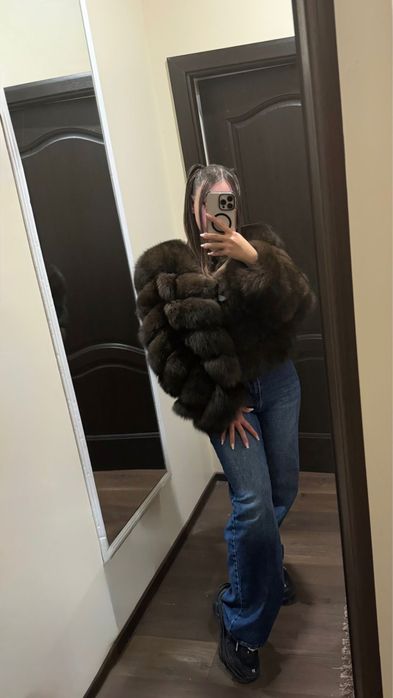 Haine de blana naturala de vulpe