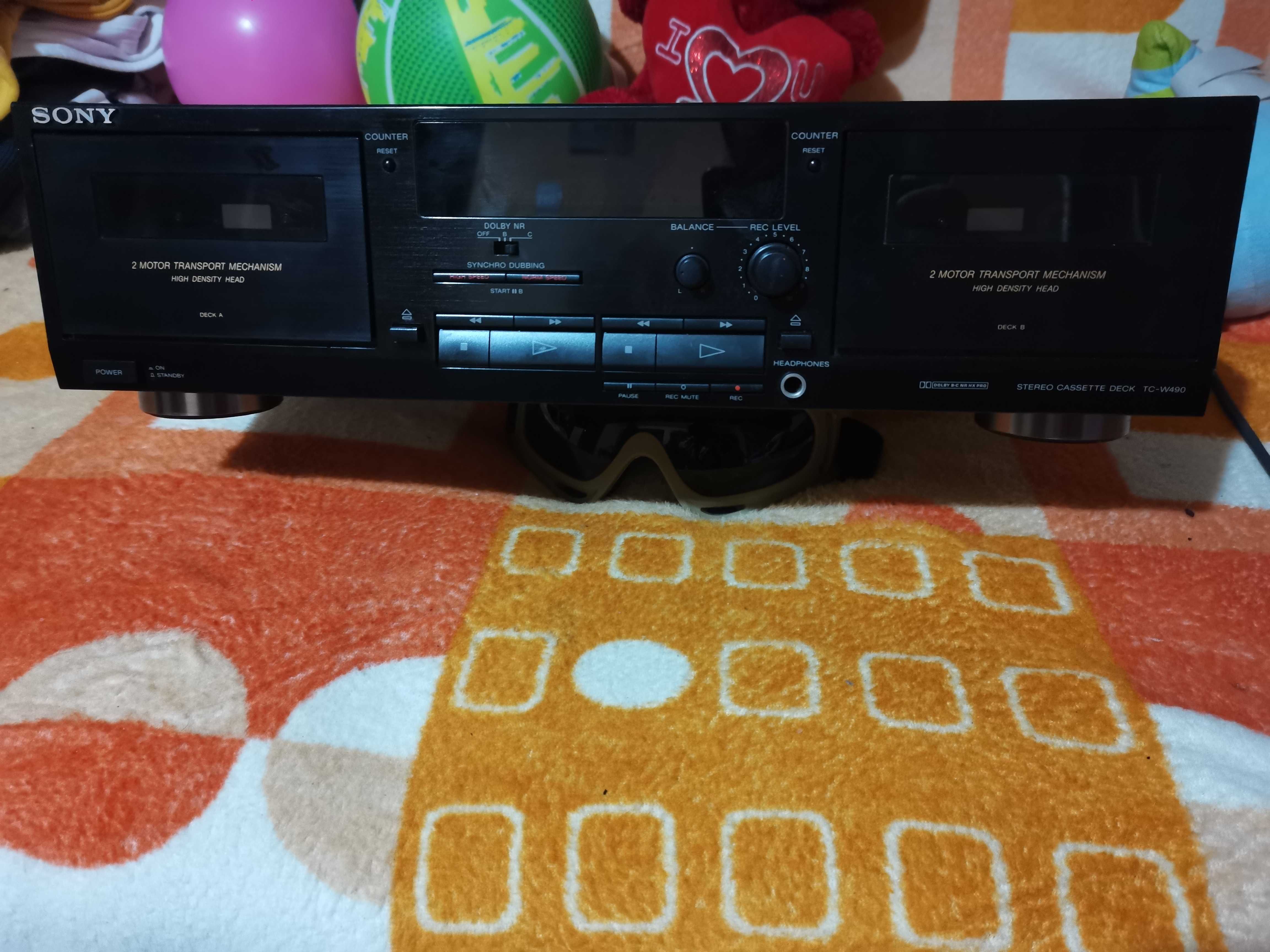 casetofon deck sony TC-w490