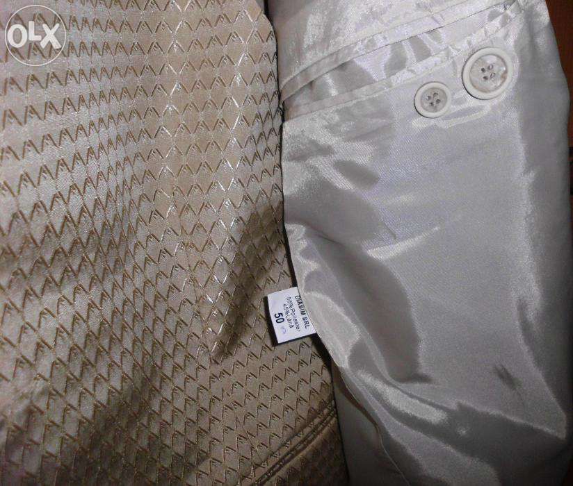 Costum Ginere 3 piese crem Auriu