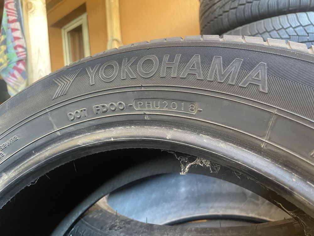 4бр. Yokohama E70 225/55/18, 6.5мм, ДОТ 2018, без забележки