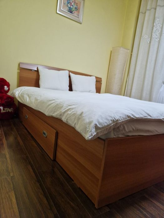 Pat dormitor, 163/200 cm, fără saltea