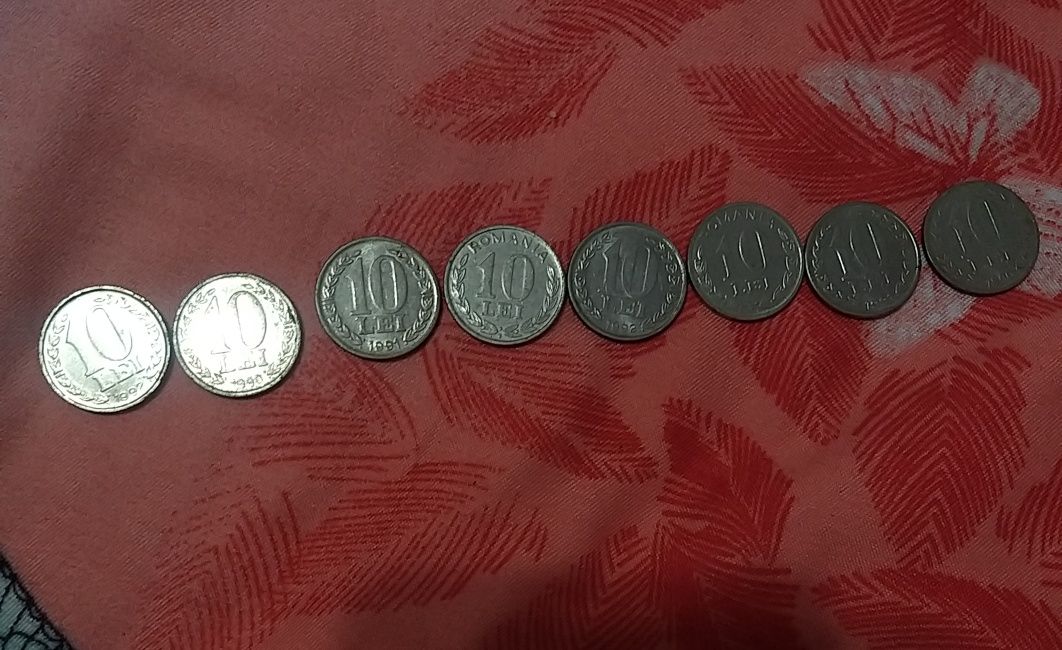 Moneda 10 lei 1989 si 1995