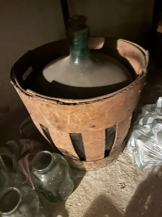 3 Damigene  2x50L si 25L din sticla cu protectie pfl